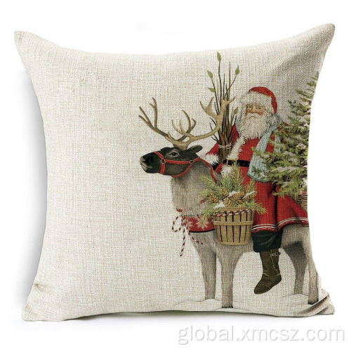 Deer Cushion Cover New Christmas Plain Style Hot-Amazon Throw Cushion Cover Supplier